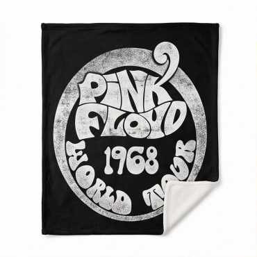 Pink Floyd Fleece Blanket - 1968 World Tour Rock Circle