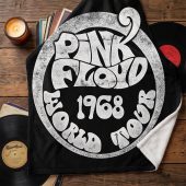 Pink Floyd Fleece Blanket - 1968 World Tour Rock Circle