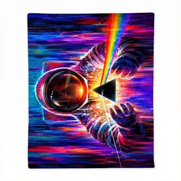 Pink Floyd Fleece Blanket - Astronaut First Encounter with DSOTM