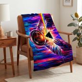 Pink Floyd Fleece Blanket - Astronaut First Encounter with DSOTM