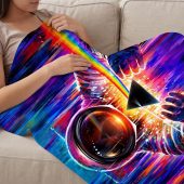 Pink Floyd Fleece Blanket - Astronaut First Encounter with DSOTM