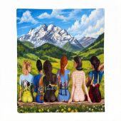 Pink Floyd Fleece Blanket - Back Art in the Valley