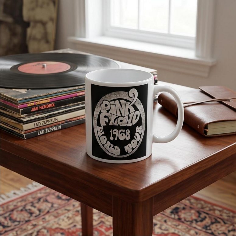 Pink Floyd Mug - 1968 World Tour Rock Circle