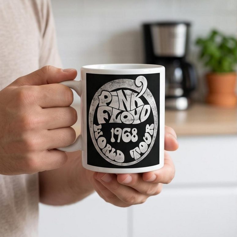 Pink Floyd Mug - 1968 World Tour Rock Circle