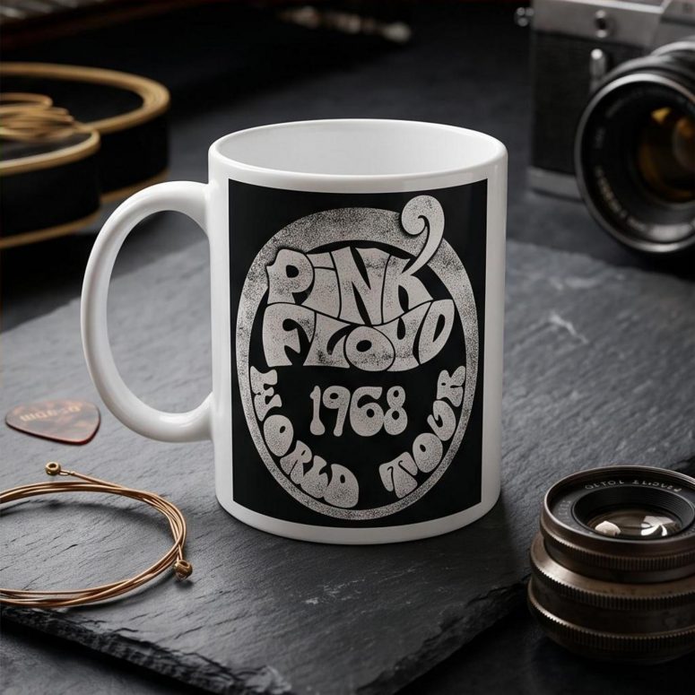 Pink Floyd Mug - 1968 World Tour Rock Circle