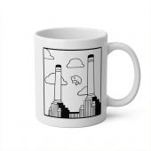 Pink Floyd Mug - Flying Pig Over Battersea Power Station Minimalism