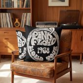 Pink Floyd Pillow Cover - 1968 World Tour Rock Circle