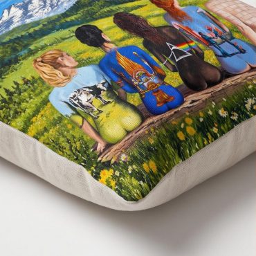 Pink Floyd Pillow Cover - Back Art in the Valley