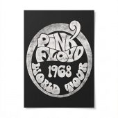 Pink Floyd Poster - 1968 World Tour Rock Circle