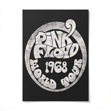 Pink Floyd Poster - 1968 World Tour Rock Circle