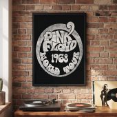 Pink Floyd Poster - 1968 World Tour Rock Circle Pink Floyd Poster - 1968 World Tour Rock Circle