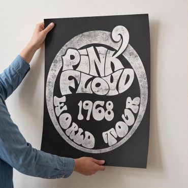 Pink Floyd Poster - 1968 World Tour Rock Circle