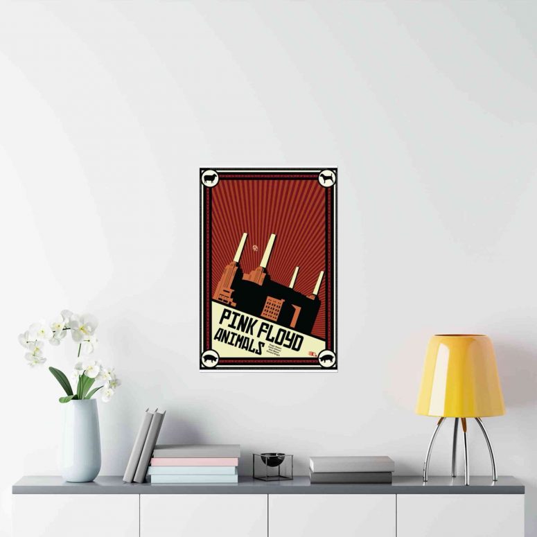 Pink Floyd Poster - Animals Propaganda Art Rock