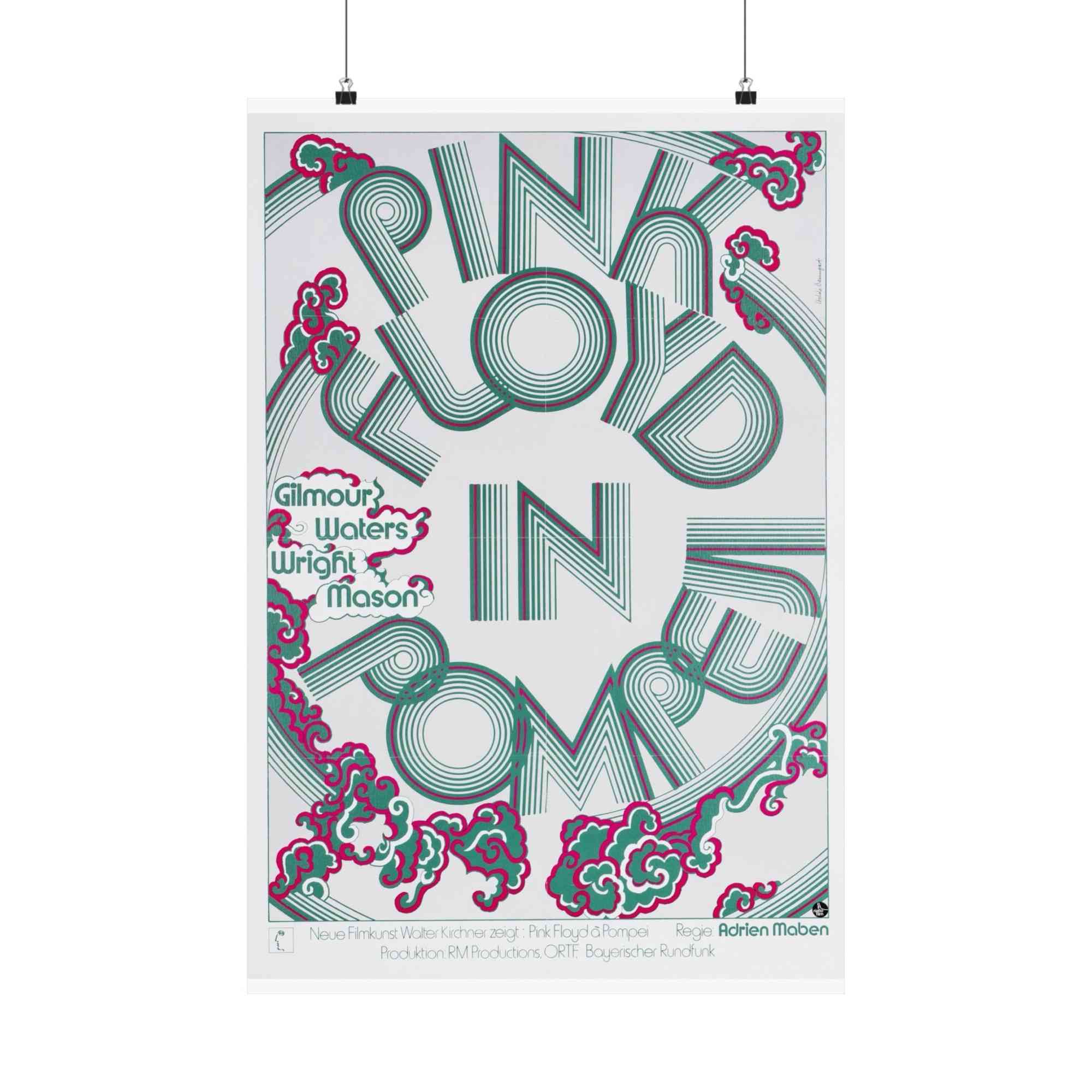 Pink Floyd Poster - Live At Pompeii 1973 German Pink Floyd Poster - Live At Pompeii 1973 German