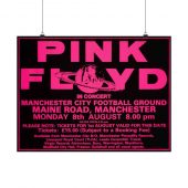 Pink Floyd Poster - Manchester City Concert Momentary Lapse 1988