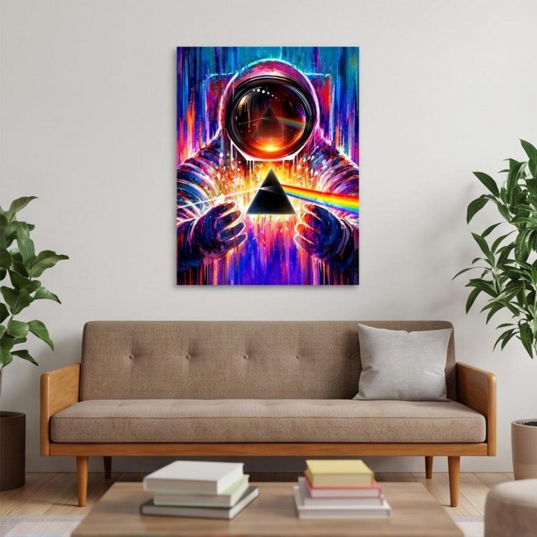 Pink Floyd Poster - Astronaut First Encounter with DSOTM