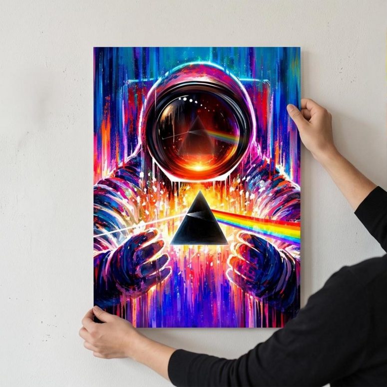 Pink Floyd Poster - Astronaut First Encounter with DSOTM