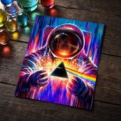 Pink Floyd Poster - Astronaut First Encounter with DSOTM