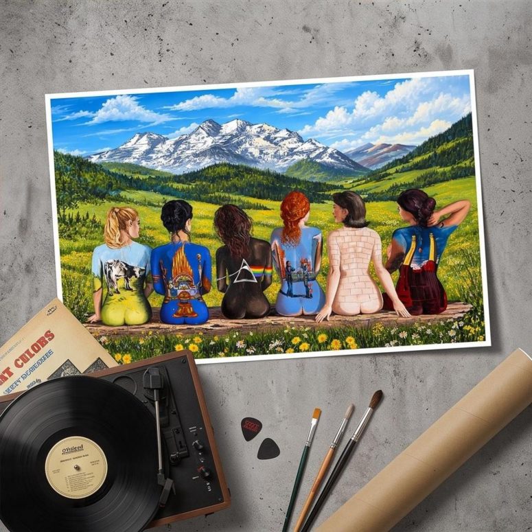 Pink Floyd Poster - Back Art in the Valley Pink Floyd Poster - Back Art in the Valley