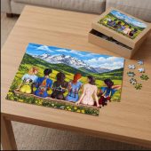 Pink Floyd Puzzle - Back Art in the Valley