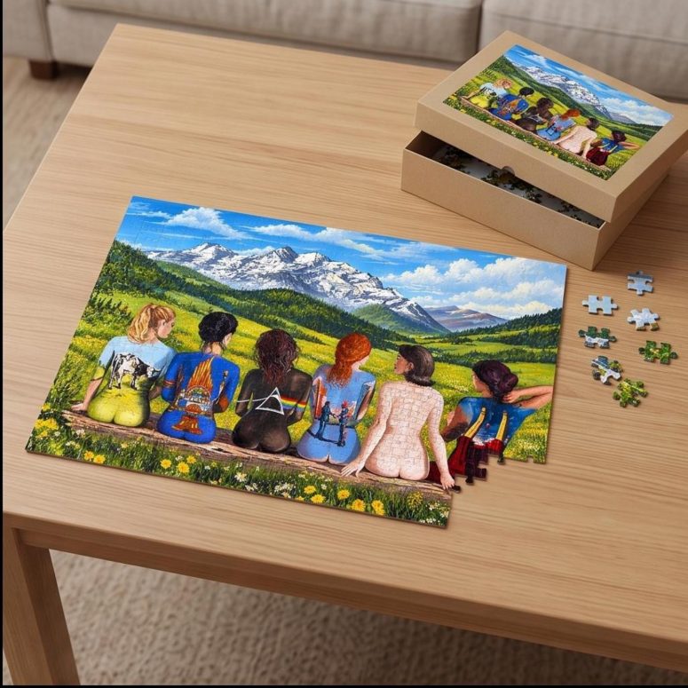 Pink Floyd Puzzle - Back Art in the Valley