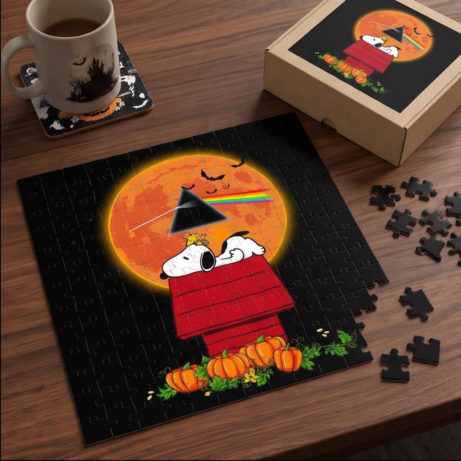 Pink Floyd Puzzle - Snoopy and Woodstock Dark Side Of The Moon ...