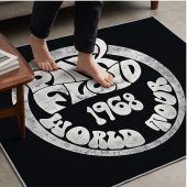 Pink Floyd Rug - 1968 World Tour Rock Circle