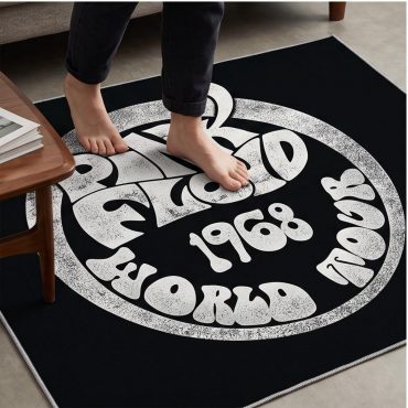 Pink Floyd Rug - 1968 World Tour Rock Circle