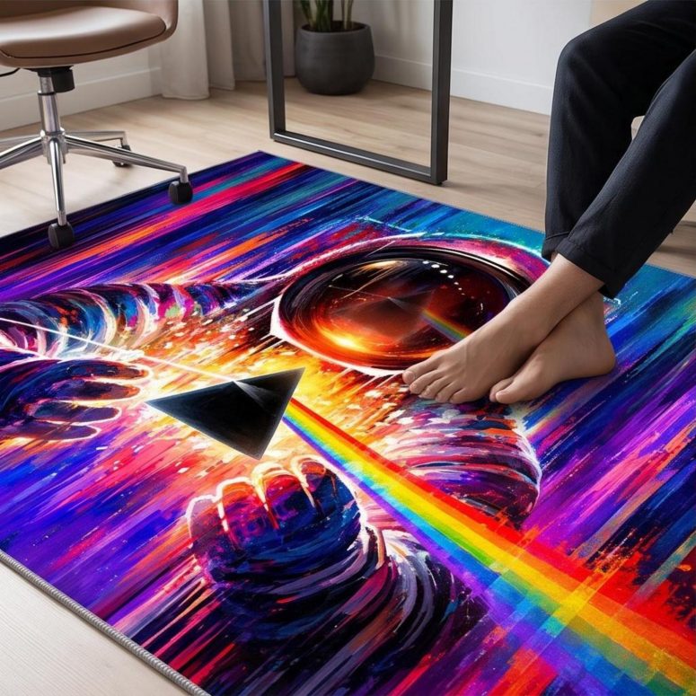 Pink Floyd Rug - Astronaut First Encounter with DSOTM
