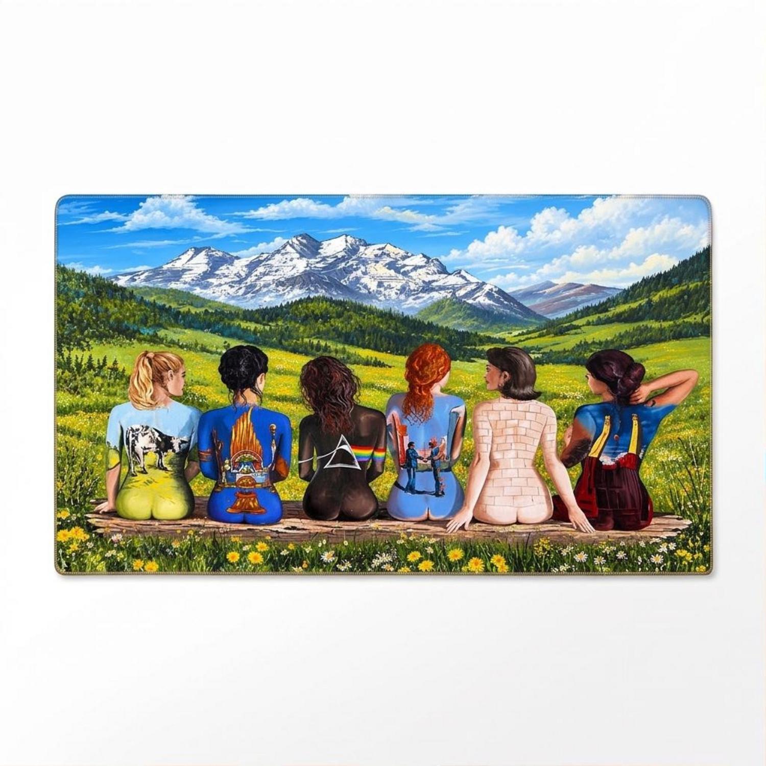Pink Floyd Rug - Back Art in the Valley Pink Floyd Rug - Back Art in the Valley