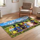 Pink Floyd Rug - Back Art in the Valley Pink Floyd Rug - Back Art in the Valley