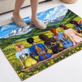Pink Floyd Rug - Back Art in the Valley Pink Floyd Rug - Back Art in the Valley