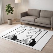 Pink Floyd Rug - Flying Pig Over Battersea Power Station Minimalism Pink Floyd Rug - Flying Pig Over Battersea Power Station Minimalism