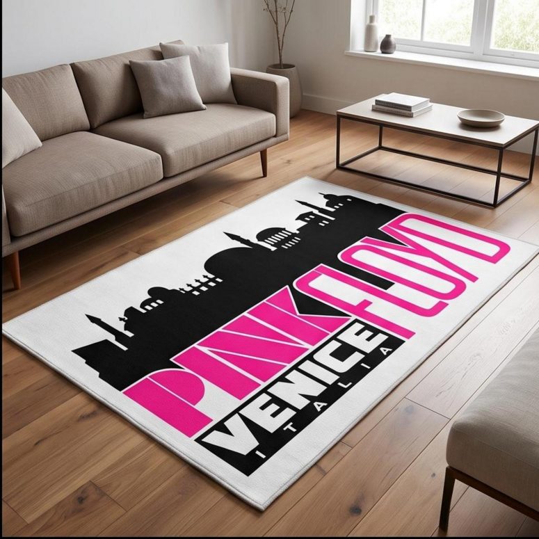 Pink Floyd Rug - Venice Italia 1965 Vintage
