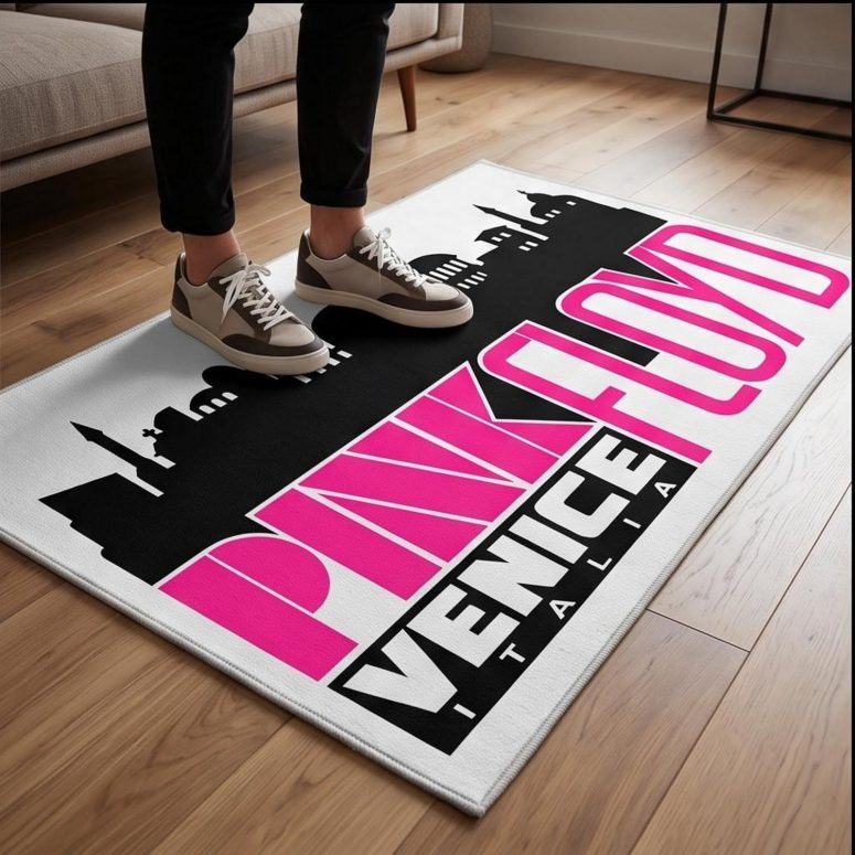 Pink Floyd Rug - Venice Italia 1965 Vintage