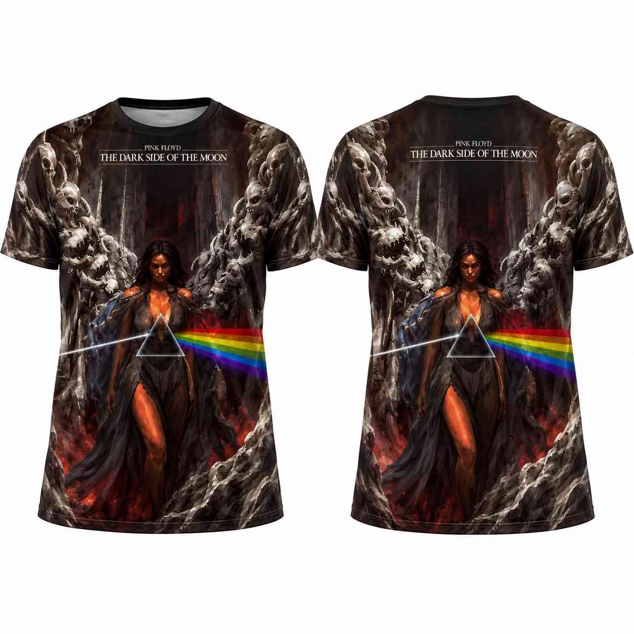 Pink Floyd Shirt - A World Of Darkness Lady Girl Of Darkness DSOTM Pink Floyd Shirt - A World Of Darkness Lady Girl Of Darkness DSOTM