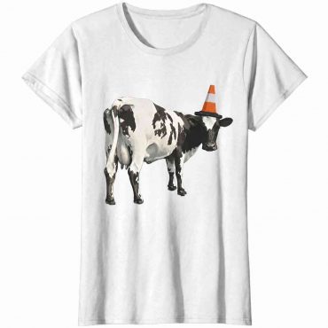Pink Floyd Shirt - Atom Heart Mother Wearing Traffic Cones