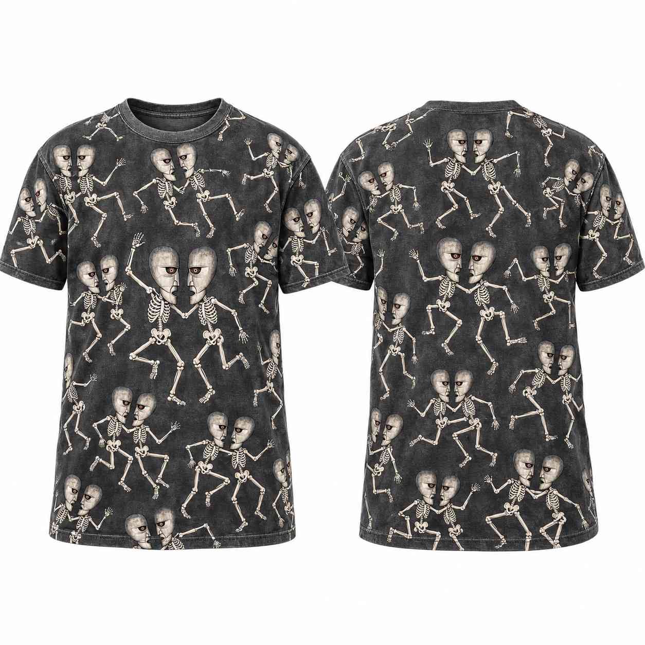 Pink Floyd Shirt - Dancing Skeletons Division Bell 90s Halloween Pink Floyd Shirt - Dancing Skeletons Division Bell 90s Halloween