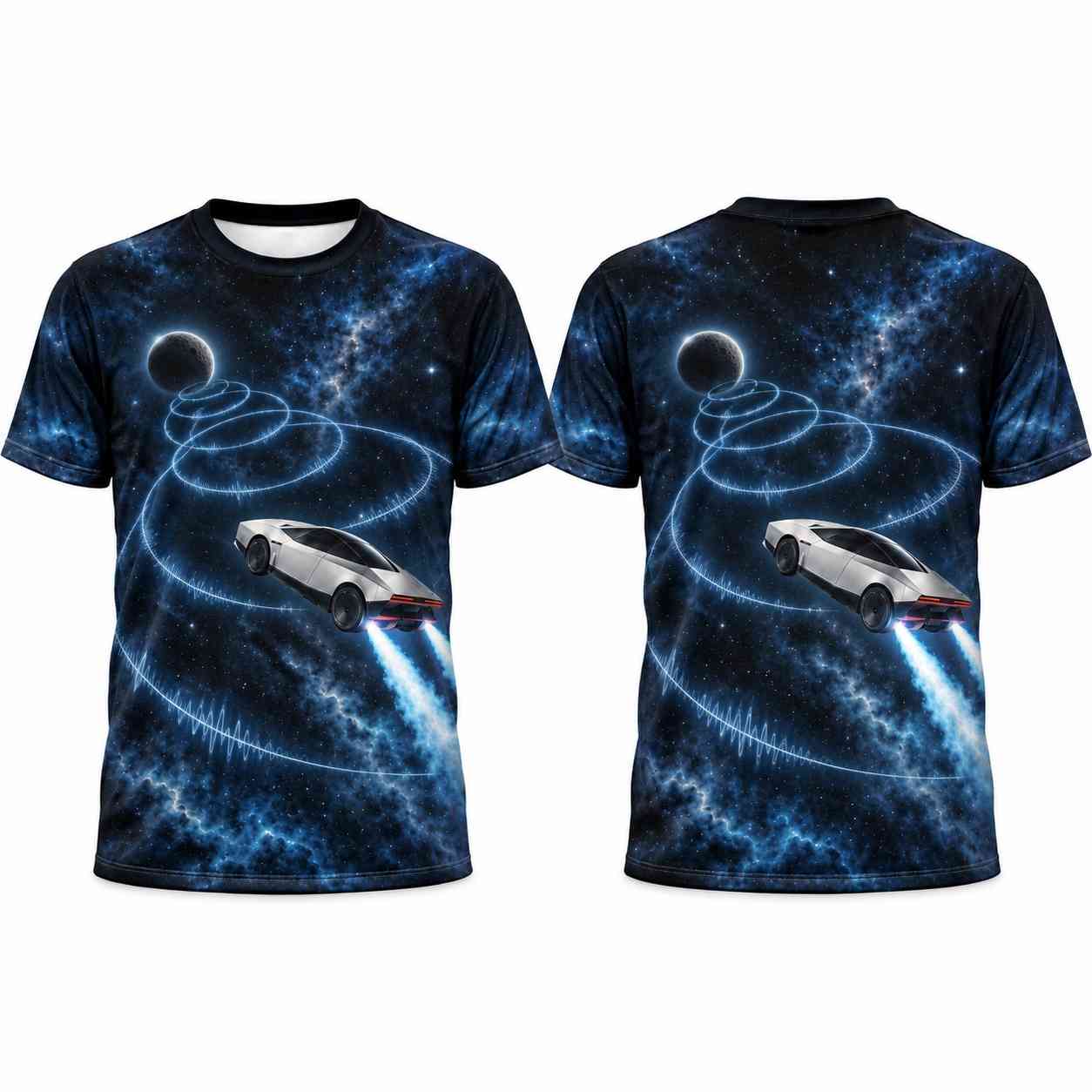 Pink Floyd Shirt - Flying Car Tesla Roadster SpaceX Echoes Pink Floyd Shirt - Flying Car Tesla Roadster SpaceX Echoes