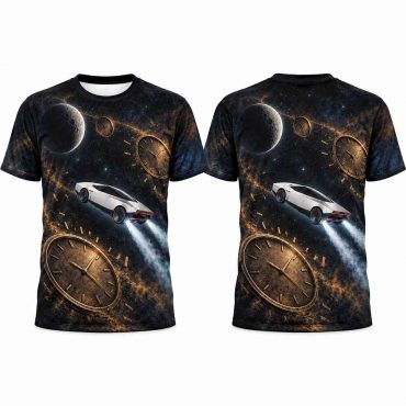 Pink Floyd Shirt - Flying Car Tesla Roadster SpaceX Time