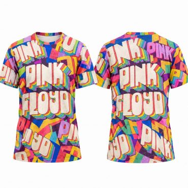 Pink Floyd Shirt - Full Color Lettering Intentional Messiness