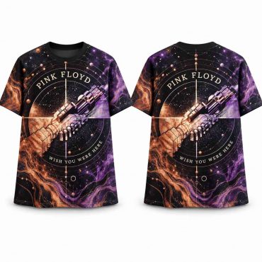Pink Floyd Shirt - Machine Wish You Were Here Greeting Orange