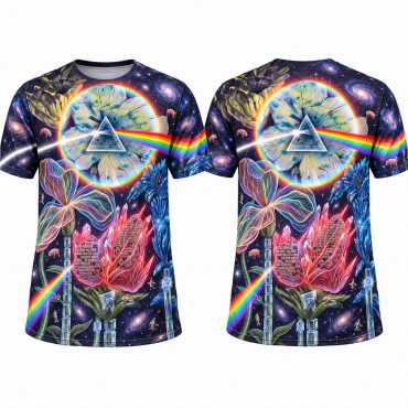 Pink Floyd Shirt - The Dark Side Of The Moon 1948 Flower Dali