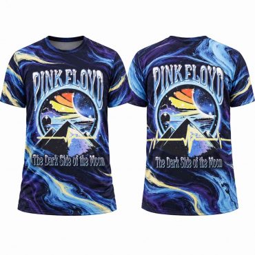 Pink Floyd Shirt - The Dark Side Of The Moon Pyramid 1992 Ocean Waves
