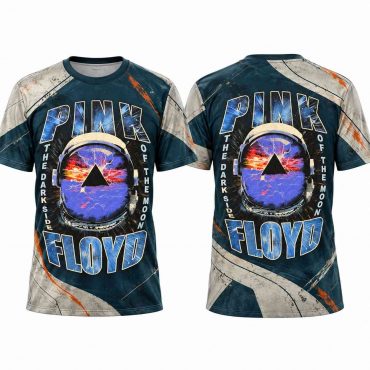 Pink Floyd Shirt - The Dark Side Of The Moon Pyramid Storm In Astronaut Helmet