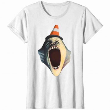 Pink Floyd Shirt - The Wall Creaming Face Wearing Traffic Cones