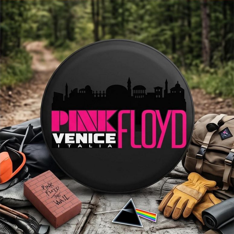 Pink Floyd Spare Tire Cover - Venice Italia 1965 Vintage