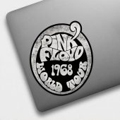 Pink Floyd Sticker - 1968 World Tour Rock Circle