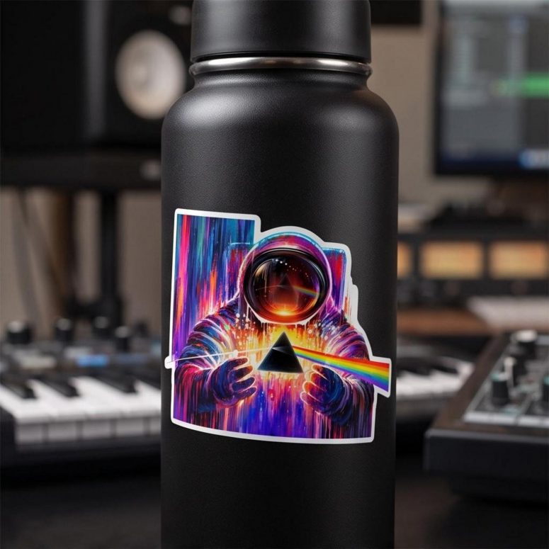 Pink Floyd Sticker - Astronaut First Encounter with DSOTM Pink Floyd Sticker - Astronaut First Encounter with DSOTM