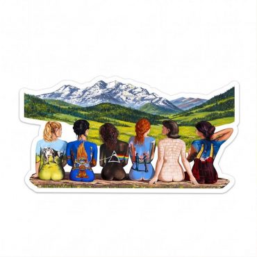 Pink Floyd Sticker - Back Art in the Valley